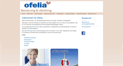 Desktop Screenshot of ofelia.se